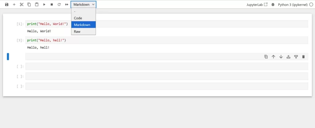 Markdown cells