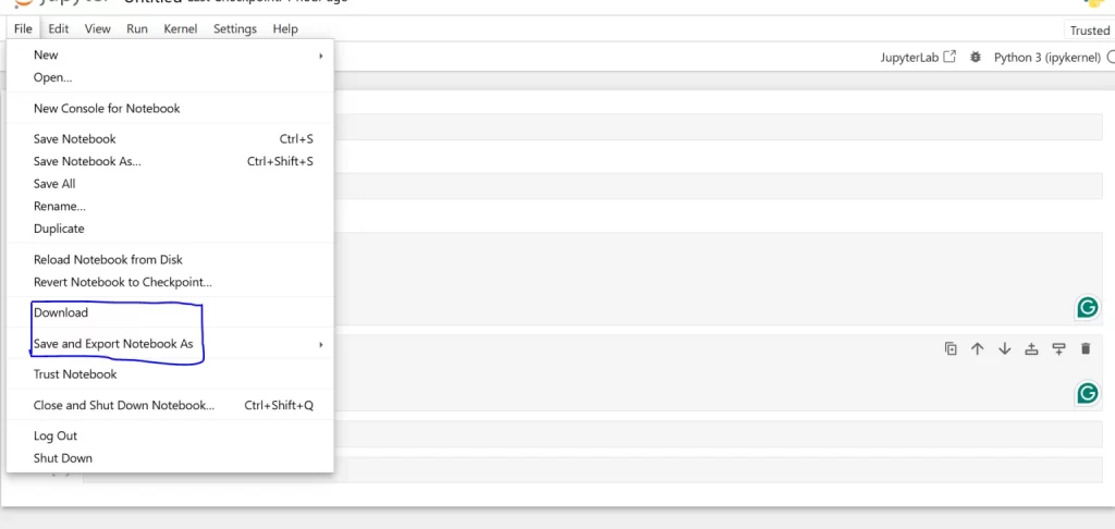Download
Save and export