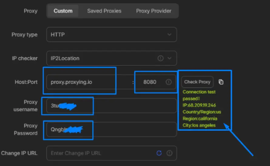 Confirmation message