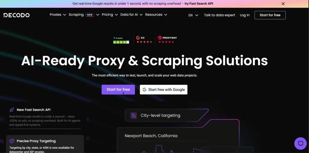 DECODO Homepage
