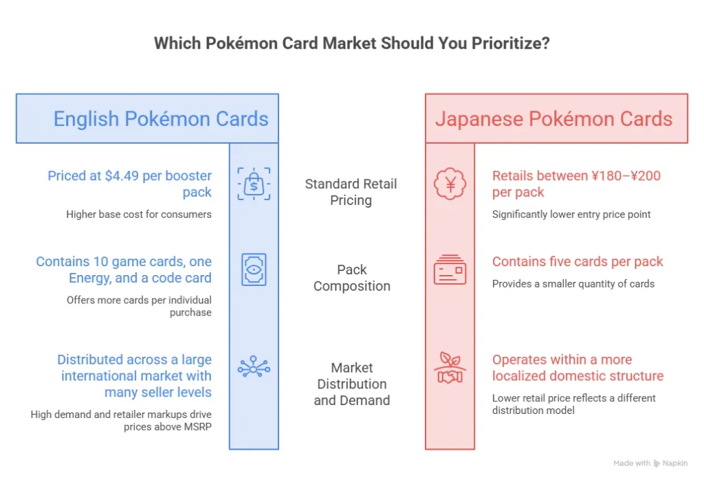 English Pokémon Cards vs Japanese Pokémon cards