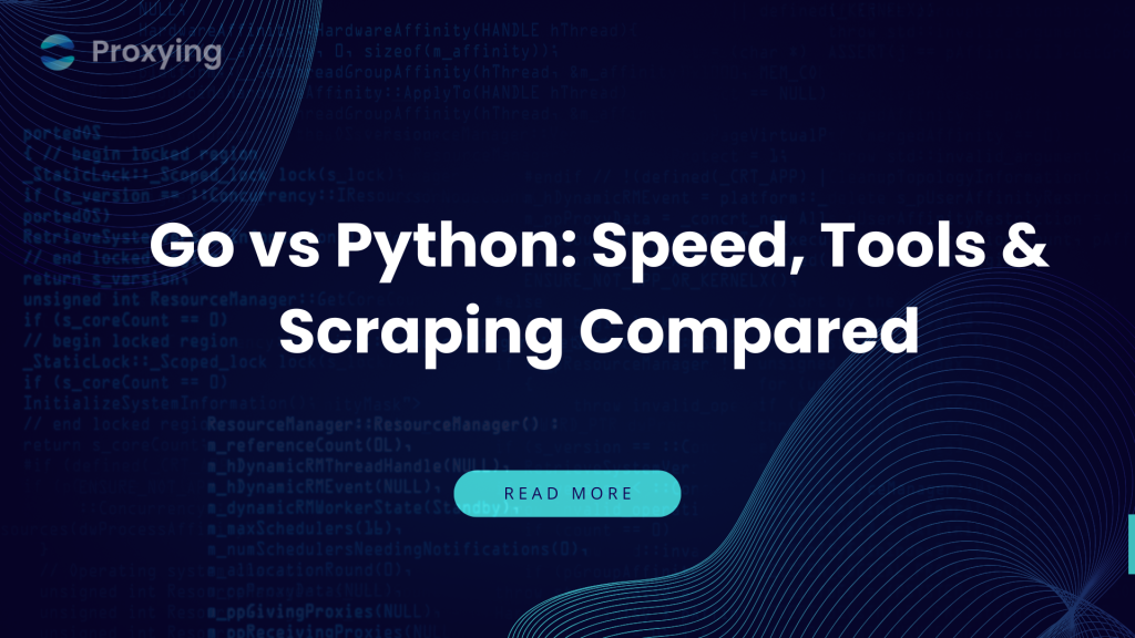 go vs python: Speed, Tools & Scraping Compared