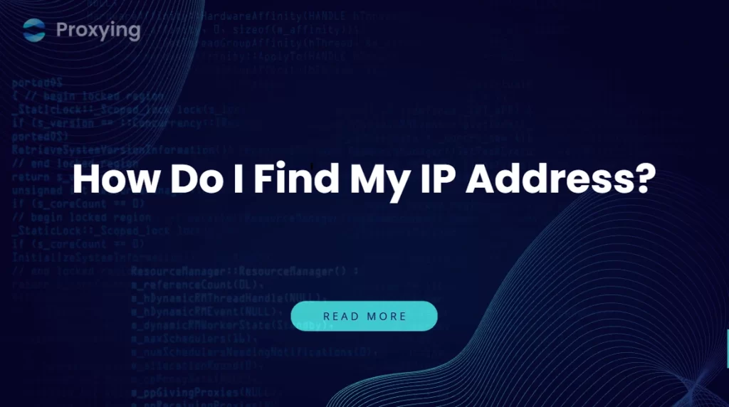How do I find my IP address?