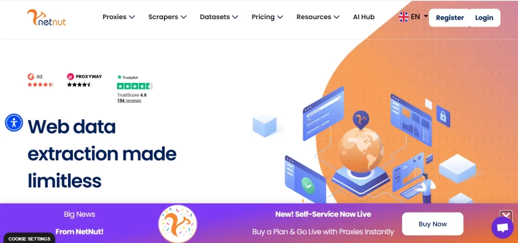 NetNut Web Page