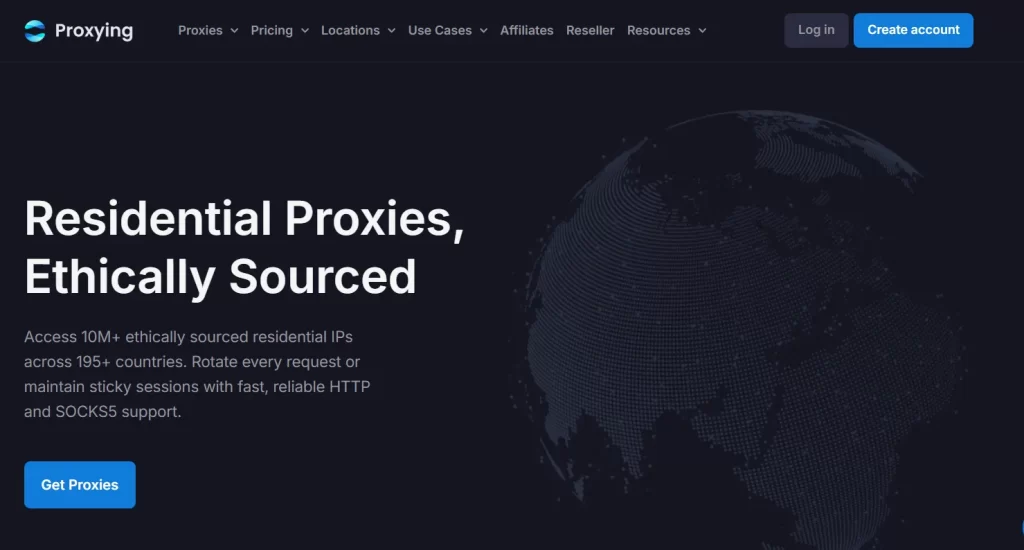 Proxying homepage