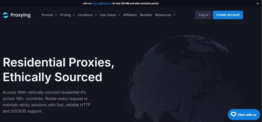 Proxying homepage
