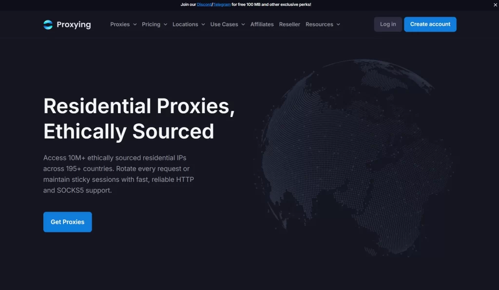 Proxying Homepage