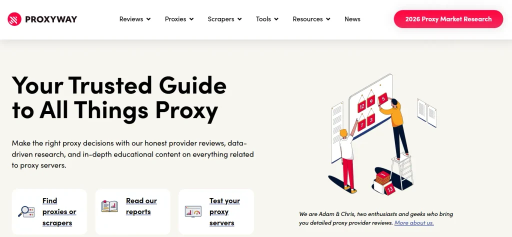 Proxyway homepage