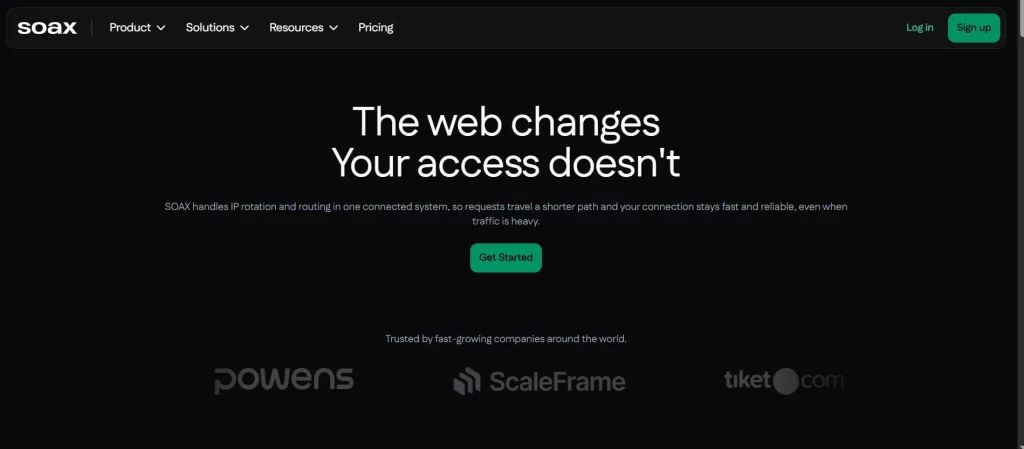 SOAX Webpage