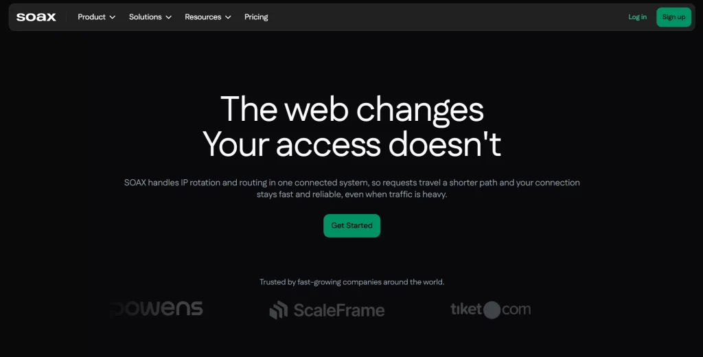 SOAX Homepage