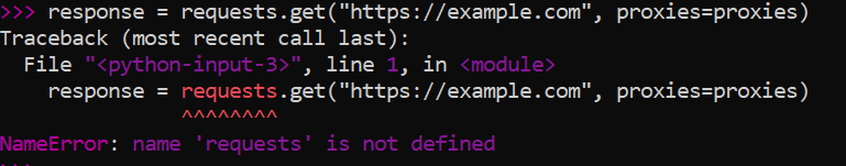 Error of forgetting to import requests