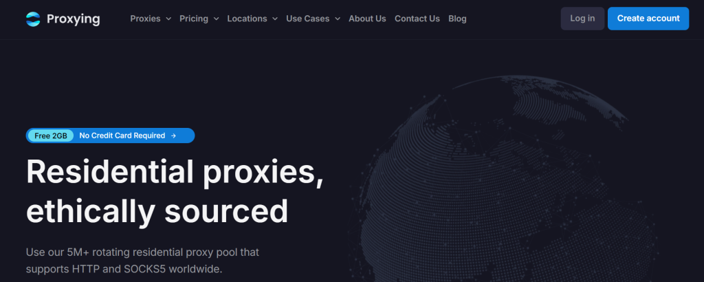 Proxying.io website