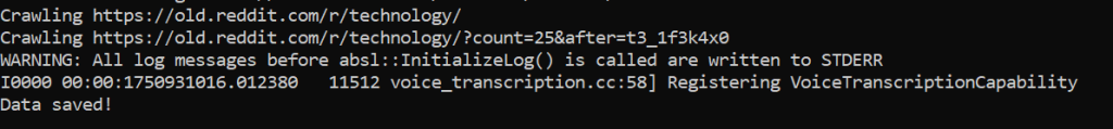 This is the output screen of whole program 