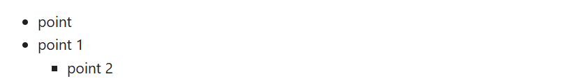 output of list