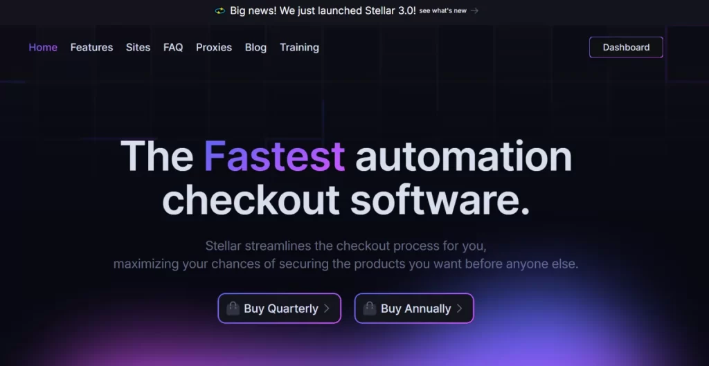 Stelar AIO home page