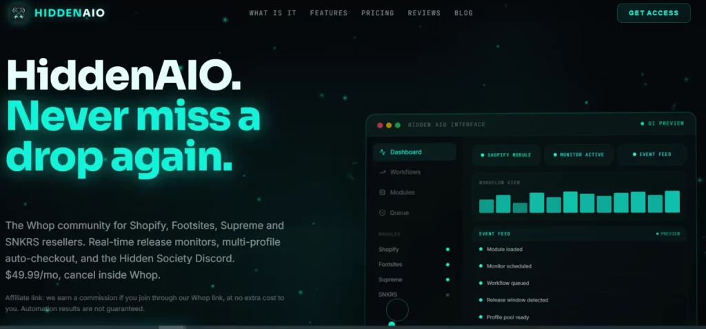 Hidden AIO home page