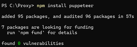 Puppeteer installed