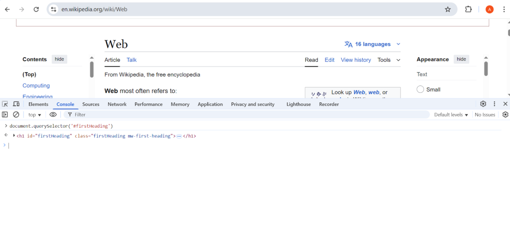 The workflow of extracting heading #one