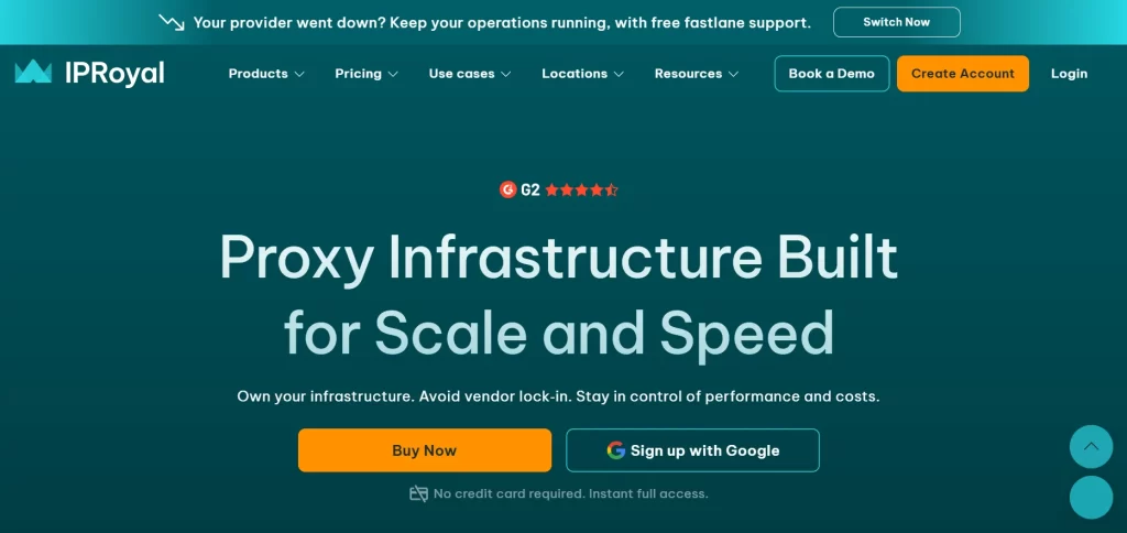 IPRoyal Web page